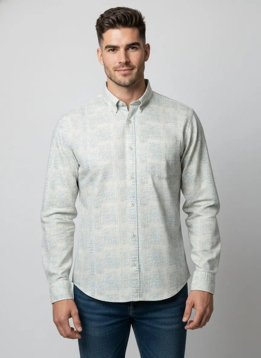 BLUE PRINT SHIRT Tim Paris