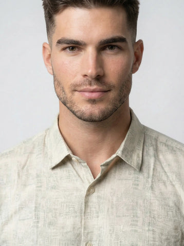 GREY PRINT SHIRT Tim Paris